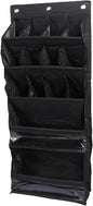 Shoe Organizer, Over The Door Shoe Bag, Reusable Breathable Large Mesh Bag, Large Hanging Shoe Rack with Reinforced Hooks for Closets, Bathrooms, Dorm Rooms, Entryways (Black)
