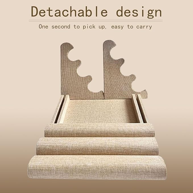 Flannelette Bracelet Display Stand,Jewelry Bracelet Necklace Rack Display Holder (linen)
