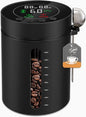 Automatic Vacuum Coffee Canister, 1.3L Coffee Container with Smart Pressure Sensor,LED Display,Window,Scoop Rechargeable Airtight Electric Coffee Bean Storage for Home Kitchen Ground Food Tea Storage
