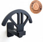 Adjustable Cowboy Hat Rack Holder, Wooden Cowboy Hat Wall Mount Stand for Wall Can Keeps Original Shape of Hat, 4-Speed Adjustable Western Hat Display, for Fedoras Hat Cowboy Hat Sun Hats
