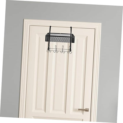 Cabilock Hanging Storage Basket for Front Door Over The Door Organizer Easy Install Multifunctional Modern Style Bathroom Kitchen Bedroom