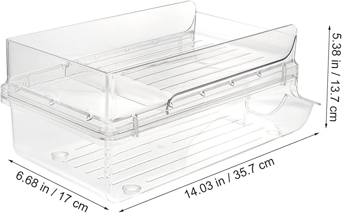 Soda Can Organizer for Fridge Transparent Beverage Holder Space-saving Drink Dispenser for Refrigerator and Pantry Storage