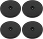 4 Pcs Black 5 inch Acrylic Lazy Susan Rotating Turntable Organizer Bearings - Round Swivel Plate for Spice Rack, Table, Cake, Kitchen Pantry