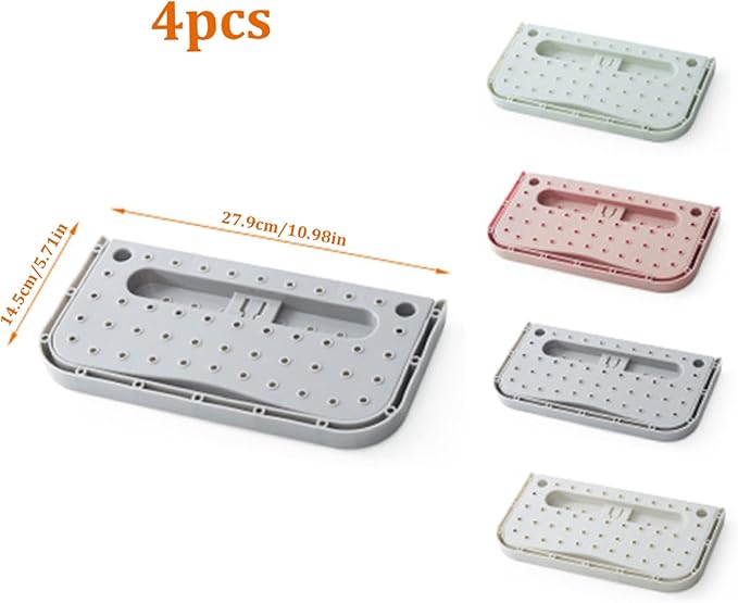 Wall Mounted Shoe Rack Wall Mounted Shoe Rack 4 Pcs Foldable Hanging Wall Shoes Rack without Drilling Space-saving Shoes Organizer Holder Hanger for Front Door