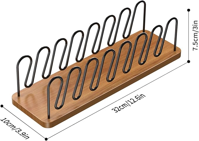 Hat Organizer for Baseball Caps 2 Pack, Premium Wood and Metal Design Hat Storage for Baseball Caps for 14Caps, Tabletop Hat Racks for Closet, Dresser, Entrance (2PCS, Walnut Color)
