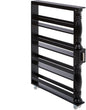 Slim Rolling Can and Spice Racks - Black