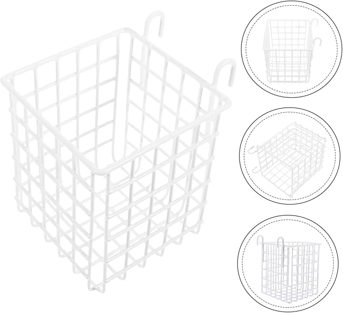 GLEAVI Over Cabinet Hanging Storage Basket Multi Functional Wire Organizer for Kitchen Bathroom Bedroom Resistant Iron Rack for Space Saving Storage