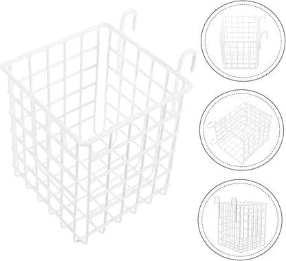 GLEAVI Over Cabinet Hanging Storage Basket Multi Functional Wire Organizer for Kitchen Bathroom Bedroom Resistant Iron Rack for Space Saving Storage