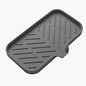 MicoYang Silicone Bathroom Soap Dishes with Drain Spout-Bathroom and Kitchen Sink Organizer,Sponge Holder,Dish Soap Tray,Perfect for Dispenser,Scrubber,Bottle,Cup on Sink or Counter-Grey 9.6"×5.3"