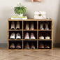 Aenuert 9-Cubby Shoe Rack, 3-Tier Wood Shoe Organizer, Multifunctional Shoe Organizer Bench for Entryway, Mudroom, Hallway, Closet,27.5 * 11.81 * 17.72 Inch,Brown