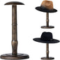 CHADWICK Vintage Style Hat Rack Stand, Rustic Brown Hat Display Stand Wood, Hat Rack Tabletop Cap Organizer and Display Rack, Wig Holder Cowboy Hat Rack Hat Organizer for Closet, Home Decor