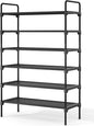Kitsure Shoe Rack for Closet, Sturdy and Long-Lasting Shoe Shelf, Shoe Rack for Entryway, Personalized DIY Shoe Organizer, Shoe Rack Organizer for Space-Saving, 27.6" x 11.8" x 43.3", Black