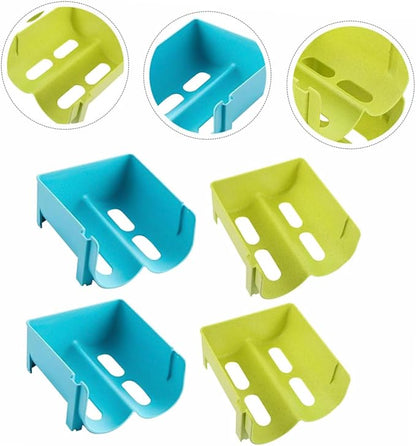 VOSAREA 4-piece Drink Fridge Organizer Stackable Beer Storage Rack Can Storage Box Refrigerator Drawer Boxes for Water Bottles