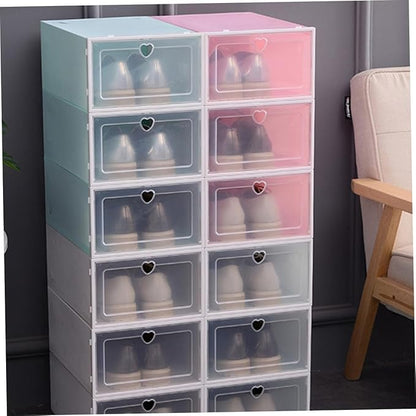 4pcs Sneaker Containers Disassembled Storage Boxes over The Door Shoe Storage Organizer