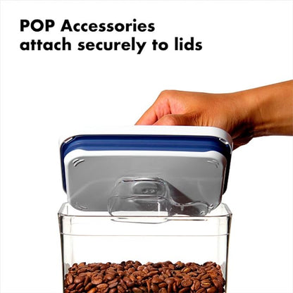 OXO New Good Grips 6‑Piece POP Container Bulk Set, Stackable with Attached ½ Cup Scoops, Panty Organization and Storage