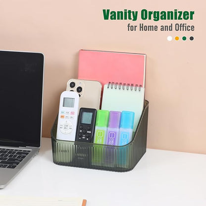 Grean Makeup Brush Holder Organizer for Vanity, Bathroom Countertop Organizer 5 Cups, Toiletry Organizer, Storage & Display for Skincare, Perfume, Hairbrush, Sunglasses & Desk Accessories