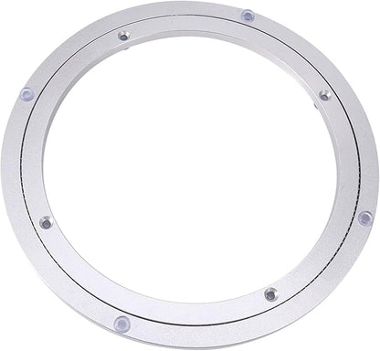 10“ Lazy Susan Turntable 110 LBS, Heavy Duty Aluminium Alloy Table Bearing Swivel Plate Hardware for Dining-Table