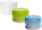 humangear GoTubb – Storage Containers for Snacks, Small Essentials and Travel Gear, Made from Food-Safe Materials, Clear/Green/Blue, Small (3-pack)