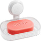 TAILI Soap Holder Soap Dish for Shower, Suction Cup Soap Holder for Shower Wall, Bathroom Accessories, Removable Strong Hold Soap Saver, Drill Free, Clear