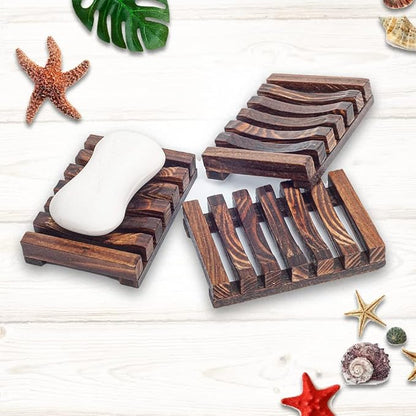15 Pieces Wooden Soap Dish, Bathroom Wooden Soap Case, Hand Craft Bathtub Shower Dish Accessories
