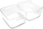 BINO | Plastic Storage Bins, X-Large - 2 Pack, Clear | THE SOHO COLLECTION | Pantry Organizers and Storage Containers Fridge Organizer Bins Kitchen Cabinet Organizer Medicine Cabinet Organizer Bin