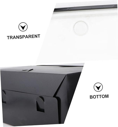 Ciieeo 1pc Shoes Organizer Box Side Opening Door Plastic Storage Container for Sneakers and Boots Dust Shoe Storage for Home Use