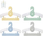 JSF Adjustable Baby Hangers, 20pcs Toddler Kids Child Nursery Closet Hangers - Non-Slip, Extendable, Ideal for Newborn Clothes (Colourful Bear Design)