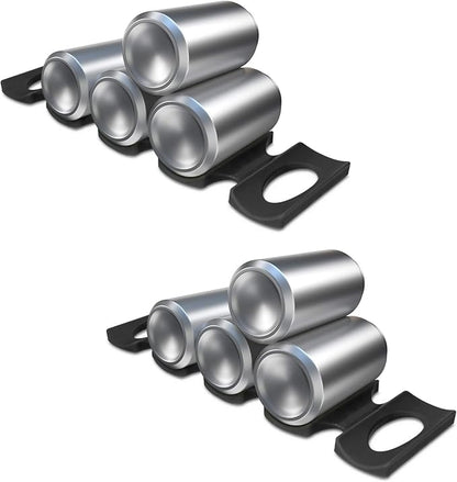 kwmobile Silicone Bottle Stacking Mat (Set of 2) - Refrigerator Organizer Holder Rack to Stack Bottles, Cans, Beer, Soda