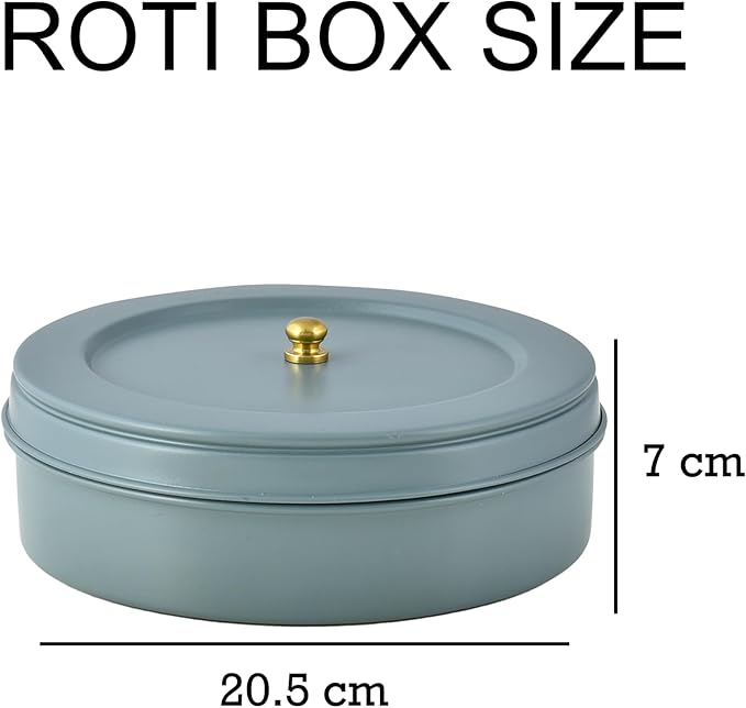 Elan Special Combo of Spice Box and Roti Papad Box | Multipurpose Containers for Kitchen | See Through 7 Compartment Spice Box with Spoon and Kitchen Storage Box (Stainless Steel, Pack of 2)