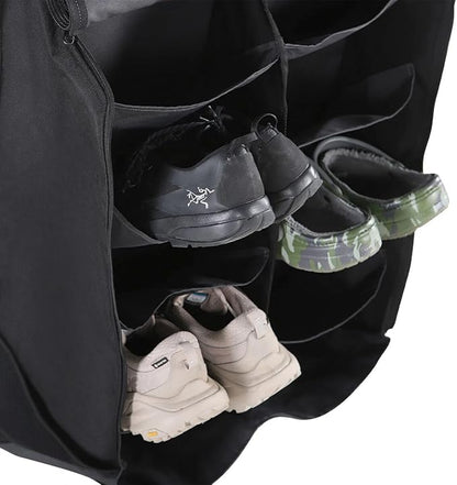 iKamper Shoe Rack | Hanging Camping Shoe & Clothing Organizer for Rooftop Tents | Keeps Footwear Off the Ground | Water-Resistant with Quick-Dry Mesh Pockets