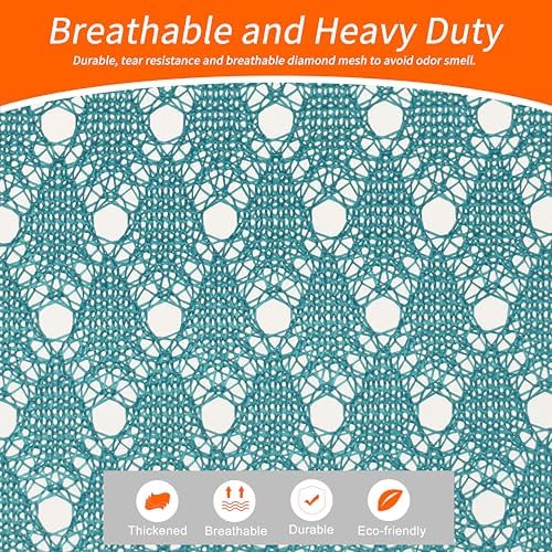 Polecasa Heavy Duty Diamond Mesh Laundry Bag, 24x36", Aqua - Image 2