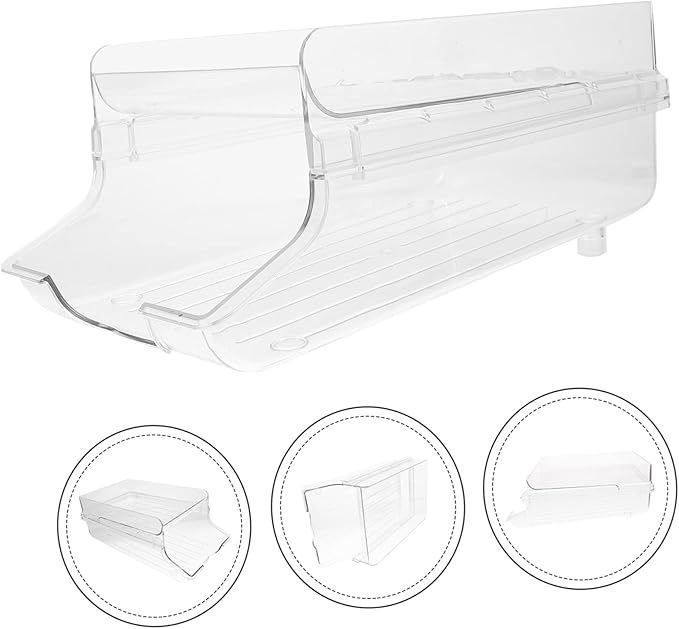 Zerodeko Refrigerator Beverage Storage Rack Carbonated Drinks Rolling Dispenser for Easy Access and Organization Kitchen and Fridge Capacity Can Organizer for Efficient Beverage Storage