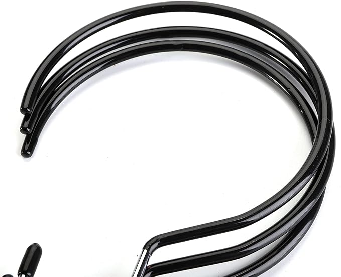 Cedilis 15 Pack Scarf Ring Hangers, Non-Snag Belt Hanger for Closet, Non-Slip Closet Organizer Accessory Holders for Ties Scarves Belts Tank Tops Pashminas, Black