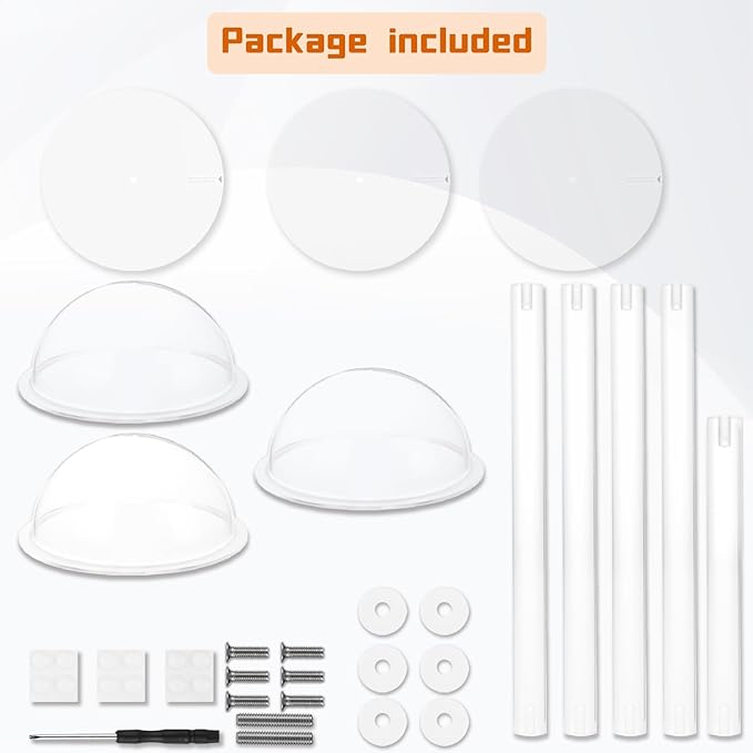 Acrylic Hat Stands for Display, 3 Sets 8" 13" 16" Adjustable Height Baseball Cap Holder, Durable Cowboy Hat Rack Stand, Wig Holder Display Stands for Vendors Retail Salons Home Closet