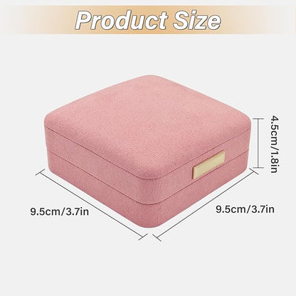 Bracelet Box, Microfiber Necklace and Bracelet Holder Necklace Box with Detachable Pad, Premium Necklace Storage Bracelet Jewelry Box for Necklaces, Bracelet (pink)