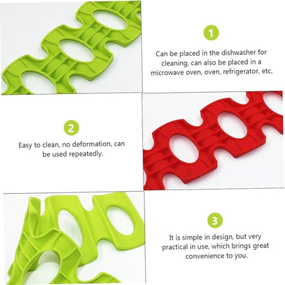 3pcs Silicone Can Rack Mat Flexible Drink Holder for Wine Beverage Bottles Lightweight and Compact Organizer for Home Office Bar and Parties Prevents Rolling Shelves Random Color