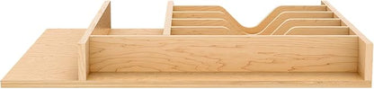 Rev-A-Shelf Natural Maple Right Size Utensil Insert Home Storage Kitchen Organizer 8 Compartment Drawer Accessory, 16-1/4" x 19-1/2", 4WCT-21SH-1
