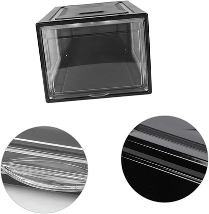 Transparent Stackable Sneaker Shoe Box with Clamshell Design Acrylic and PP Plastic Organizer for Men and Women Easy-open Display Case for Household Shoe Storage and Practical