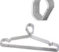 10 Pack 16.5” Wire Locking Hanger 4mm Lockable Hangers Stainless Steel Slim Thin Heavy Duty Windproof Close Hook Metal Space Saving Hotel RV Clothes Hangers Silver