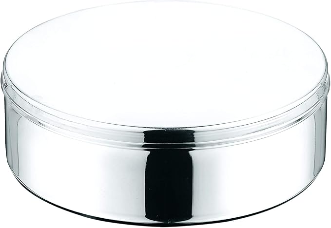 Vinod 7 in 1 Stainless Steel Spice Box with Lid | Indian Masala Dabba | Indian Spice Box | Masala Dani for Kitchen | Includes 7 Small Containers, 1 Spoon & a Steel Lid | 8 Inches Diameter