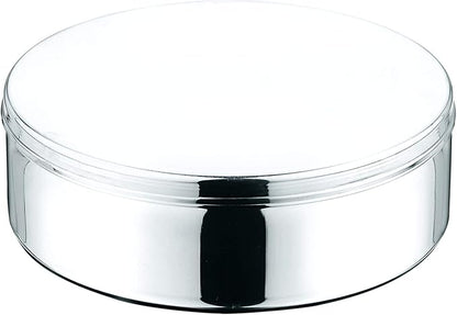 Vinod 7 in 1 Stainless Steel Spice Box with Lid | Indian Masala Dabba | Indian Spice Box | Masala Dani for Kitchen | Includes 7 Small Containers, 1 Spoon & a Steel Lid | 8 Inches Diameter
