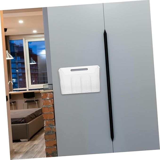 Alipis Adhesive Mount Cabinet Door Organizer Wall-mounted Storage Rack Kitchen Accessories Plastic Organizer
