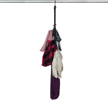 LAMINET Closet Hanger Hat Rack Organizer Hats, Purses, and other items for up to 16 items. Easy Assembly Hangs Over Rod Dent/Scratch Free
