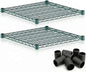 2 Pack Green Additional Wire Shelf for 24"x24" NSF Shelving Units, Replacement Shelves for Wire Rack