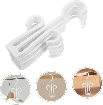 Zerodeko 12pcs Slipper Display Hooks Plastic Shoe Rack Hanging Organizer for Efficient Drying Aesthetic Footwear Showcase for Home Shop Supermarket and Mall Use