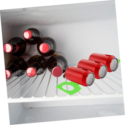SHOWERORO 2pcs Silicone Beverage Storage Mats Beer Can Holders for Fridge Easy to Clean Space Saving Dishwasher Safe for Home Office Bar and Parties