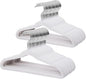 ManGotree 14 Inch Kids Velvet Hangers for Closet, Ultra-Thin Space Saving Children's Clothes Hangers, Non-Slip Felt Toddler Hanger for Youth's Clothes (66 Pack, White)
