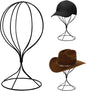 CHADWICK Black Iron Ball Hat Rack, Tall Display Stand for Fedora, Baseball Cap, Wig Storage, 6.7" x 15.7", Single Unit