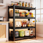 4 Tier Storage Racks and Shelving, Tall Heavy Duty Metal Shelf, Adjustable Kitchen Storage Shelf for Pantry, Garage & Kitchen Organization, Estante para Cocina - 31.5"W x 15.8"D x 53.4"H