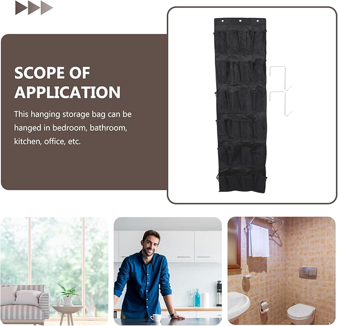 Zerodeko Door Shoe Organizer Versatile Hanging Storage Bag for Shoes Practical Over-Door for Home Organization